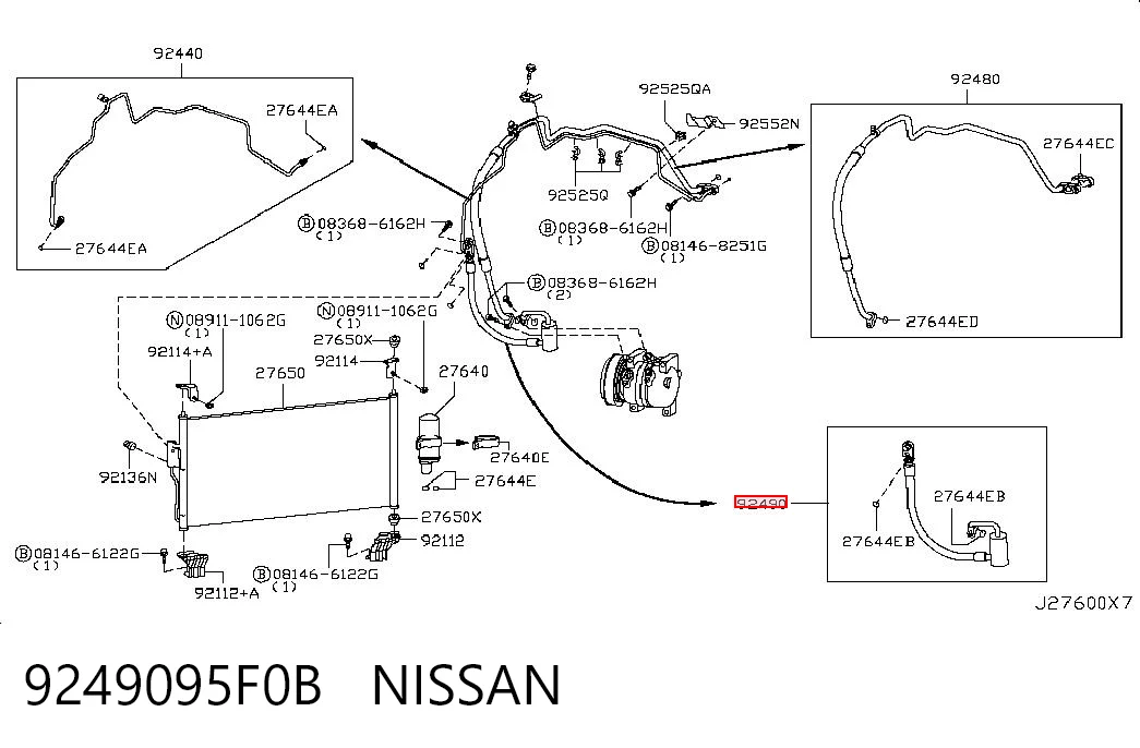 9249095F0B Nissan/Infiniti