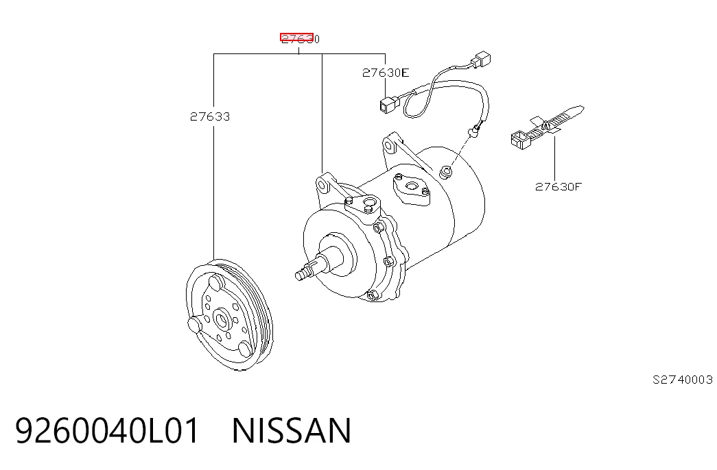 Compre Compressor de aparelho de ar condicionado Nissan Terrano 2