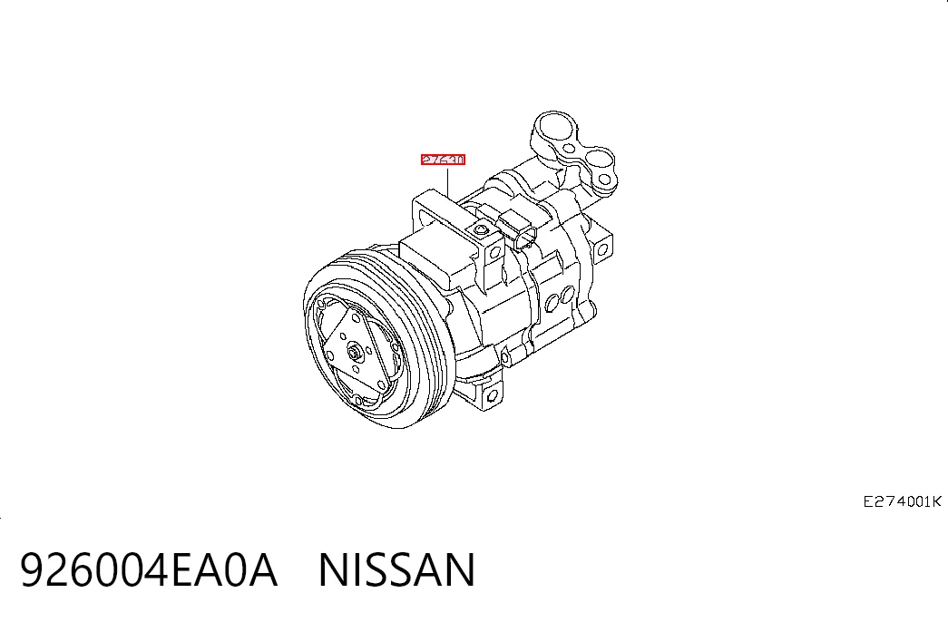  Compressor de aparelho de ar condicionado Renault Megane IV sedan (LV) (2016 - 2026) IV
