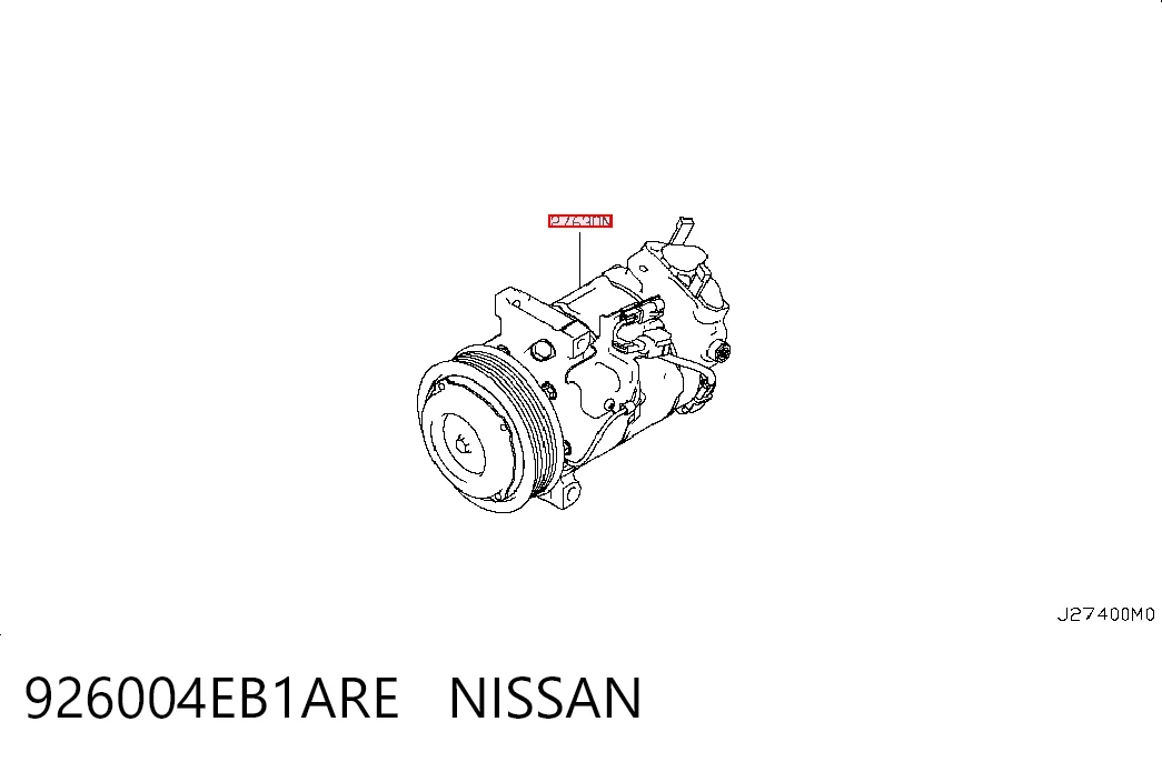 Compressor de aparelho de ar condicionado Nissan Qashqai II J11 ao melhor preço