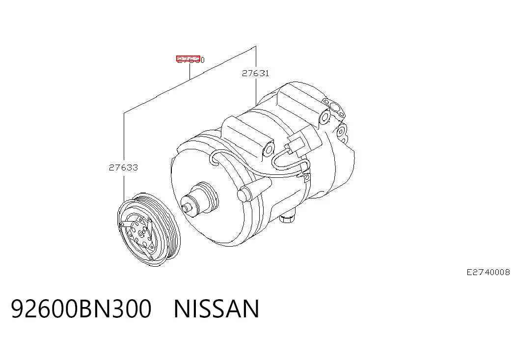 926007M500 VAG Compressor de aparelho de ar condicionado