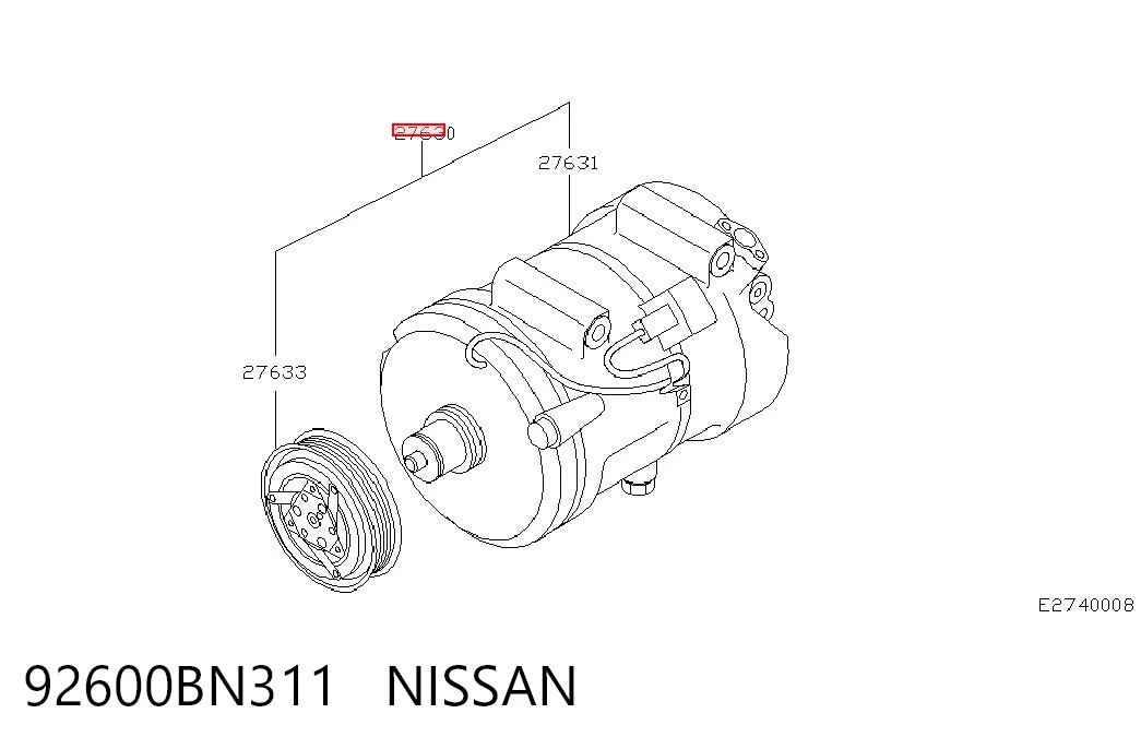 92600BN311 Nissan/Infiniti