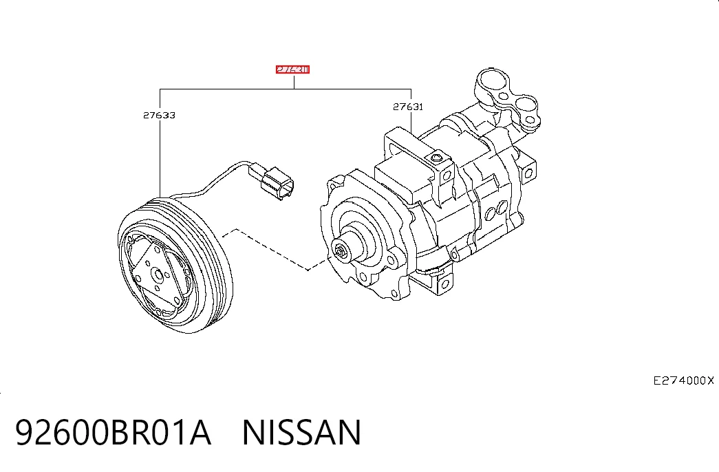 Compressor de aparelho de ar condicionado 74055 Asam