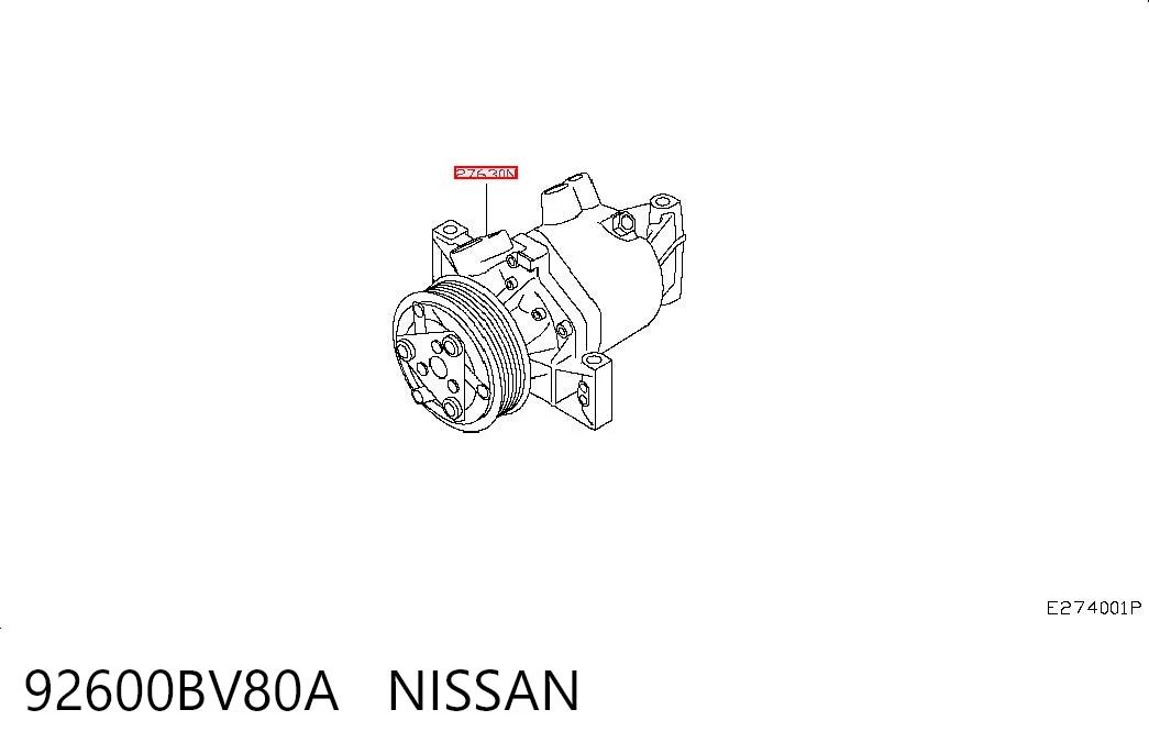 Compressor de aparelho de ar condicionado Bosch 1986AD1396