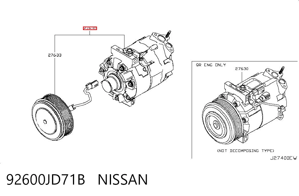 92600JD71B Nissan/Infiniti
