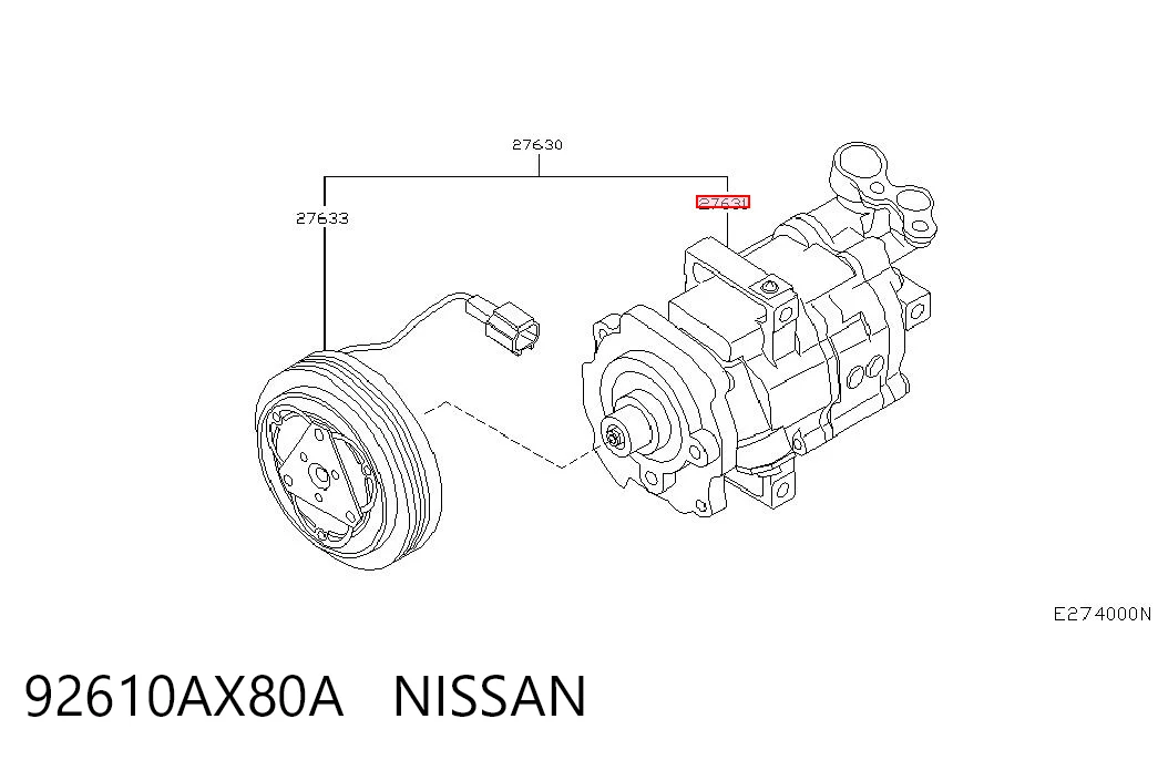 Compre Compressor de aparelho de ar condicionado Nissan Micra 