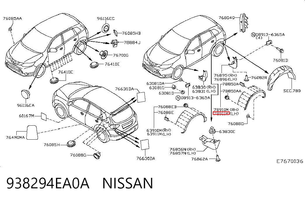 938294EA0A Nissan/Infiniti
