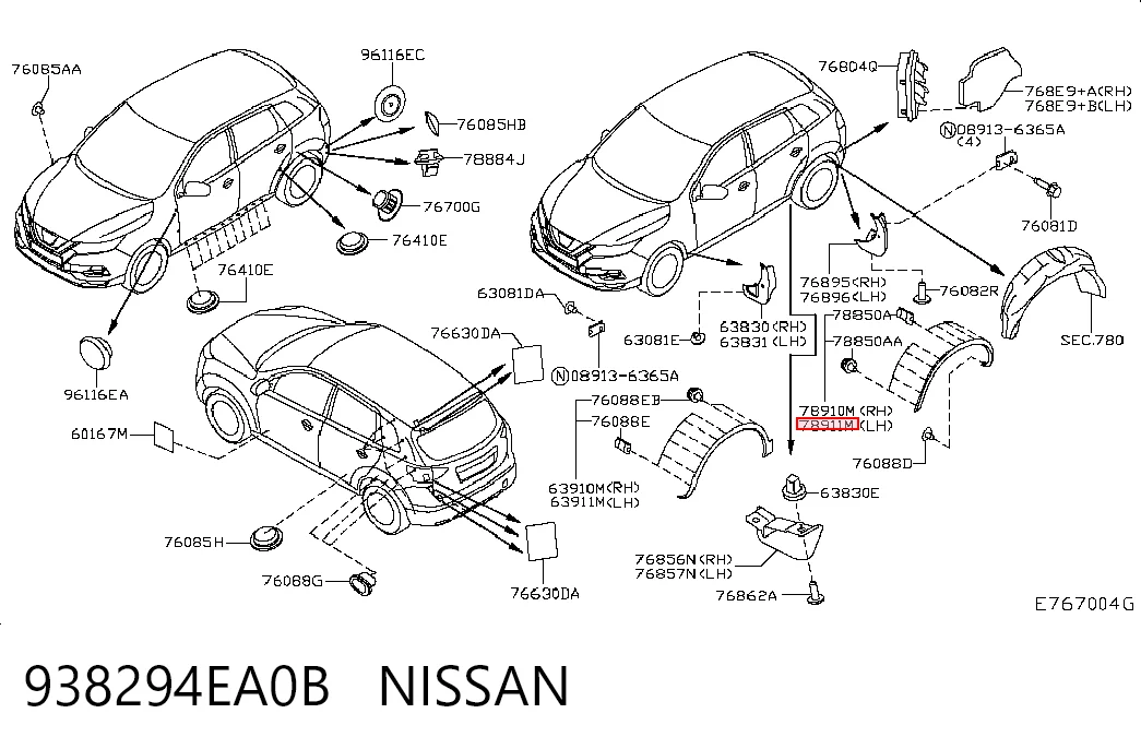 938294EA0B Nissan/Infiniti