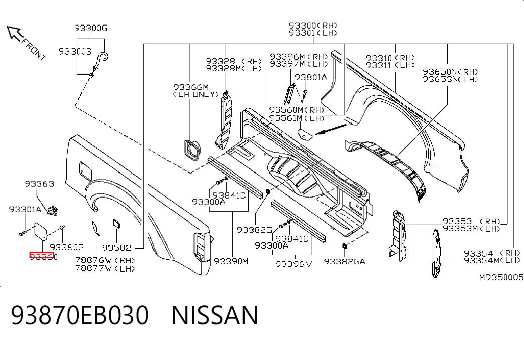 93870EB030 Nissan/Infiniti