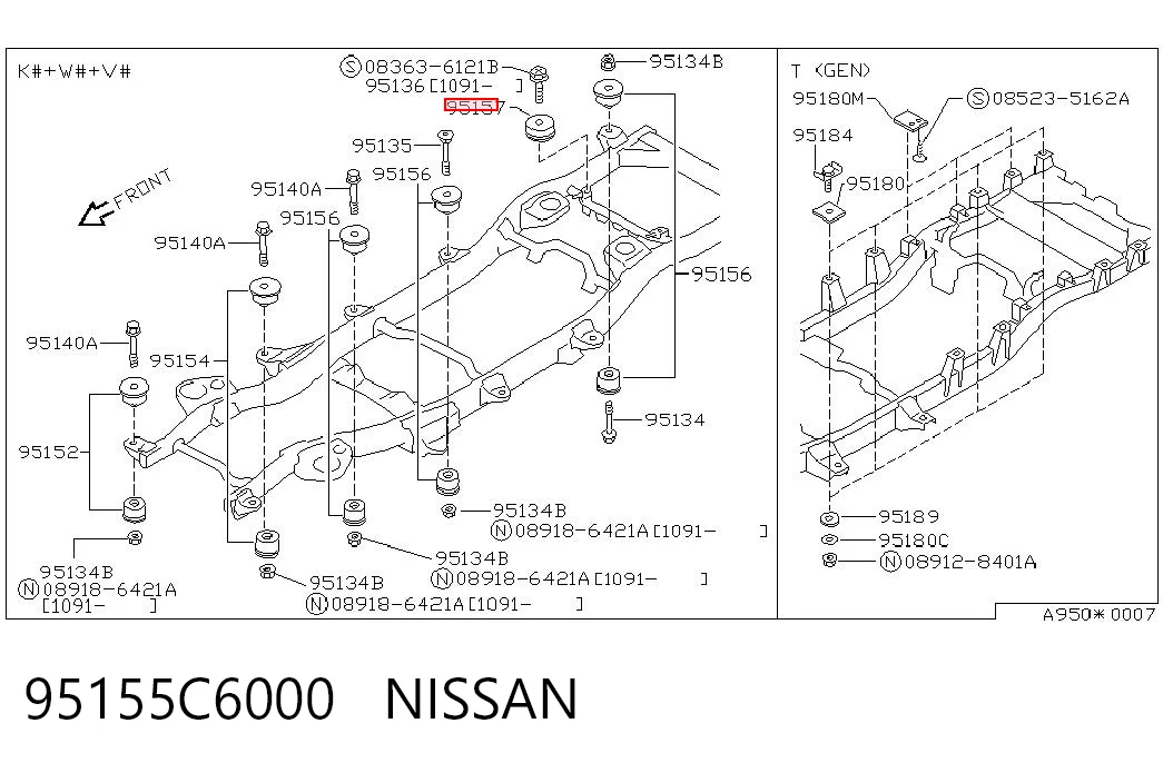 95155C6000 Nissan/Infiniti