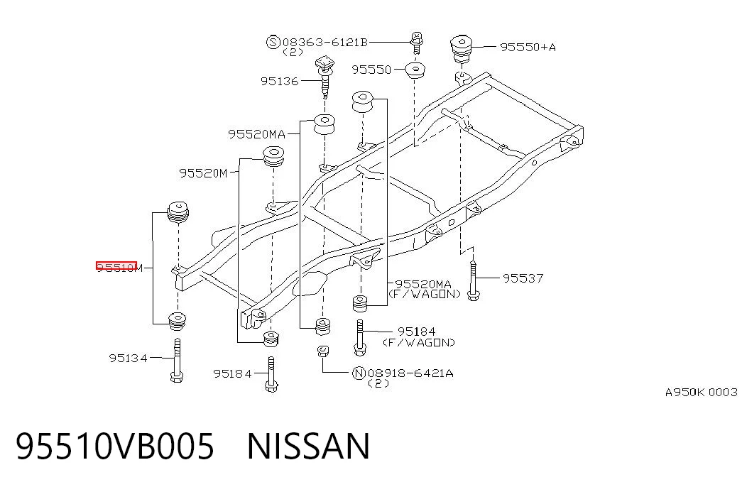 95510VB005 Nissan/Infiniti