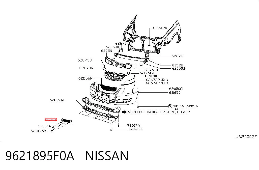 9621895F0A Nissan/Infiniti