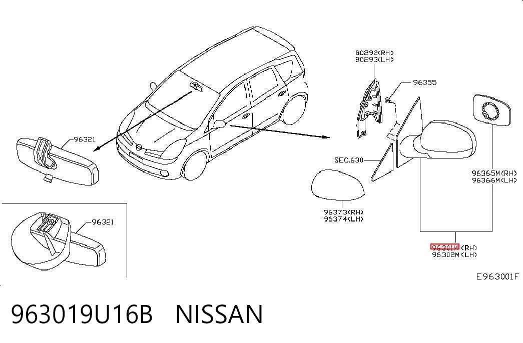 963019U16B Nissan/Infiniti