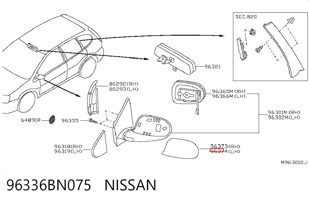 96336BN075 Nissan/Infiniti
