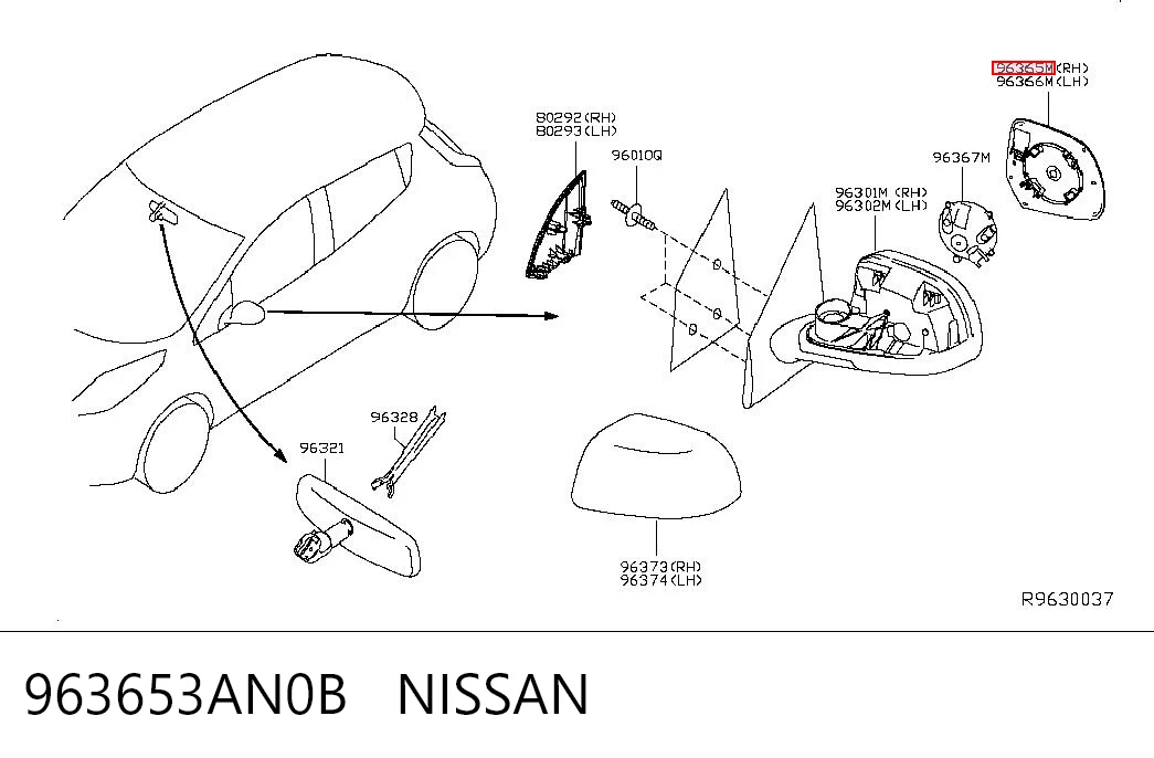 963653AN0B Nissan/Infiniti