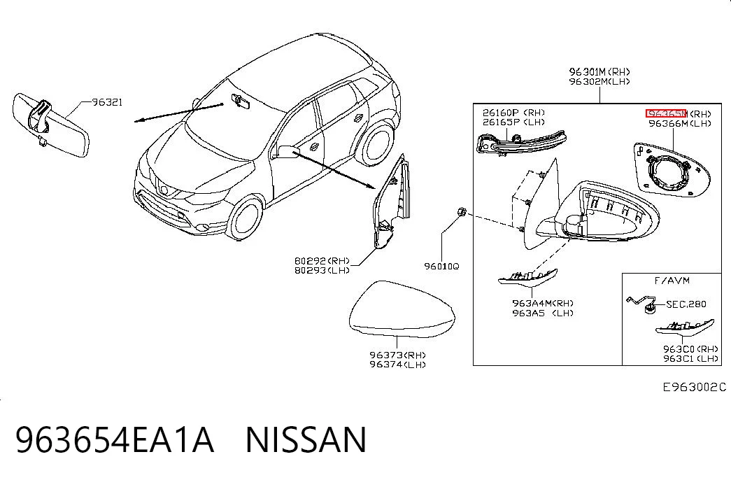 963654EA1A Nissan/Infiniti