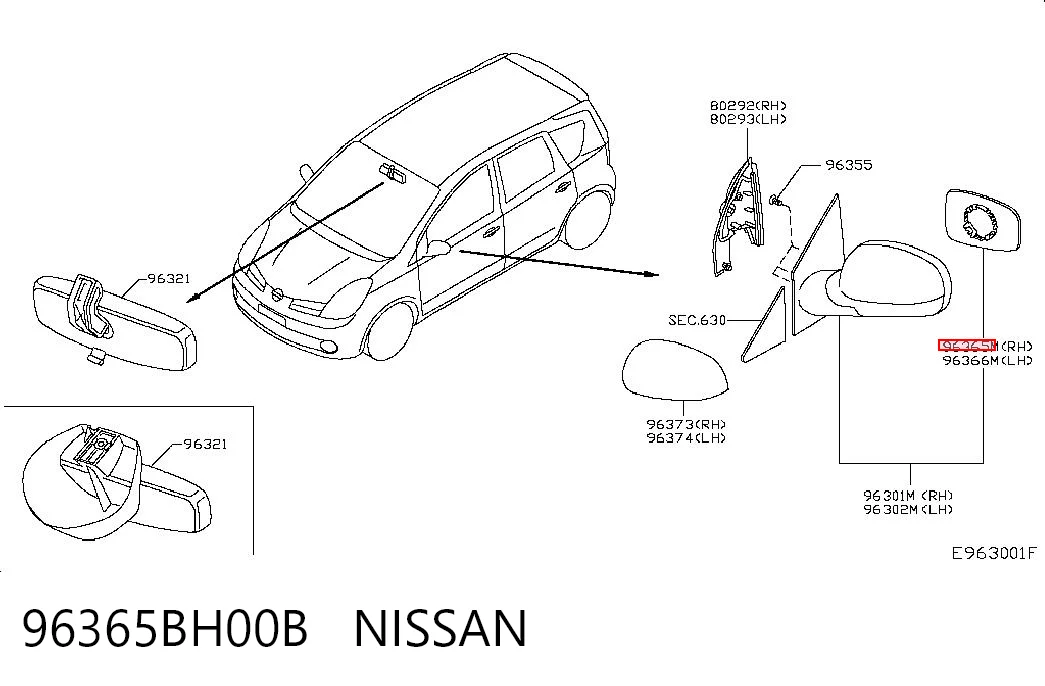 96365BH00B Nissan/Infiniti