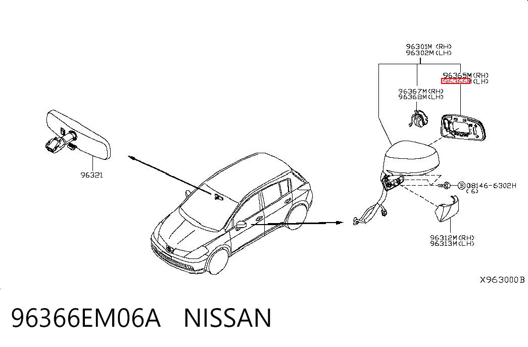 96366EM06A Nissan/Infiniti
