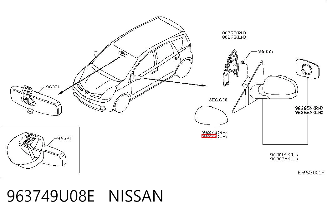 963749U08E Nissan/Infiniti