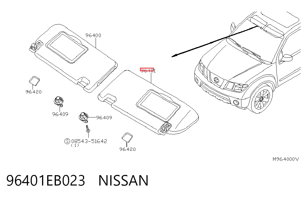 96401EB023 Nissan/Infiniti