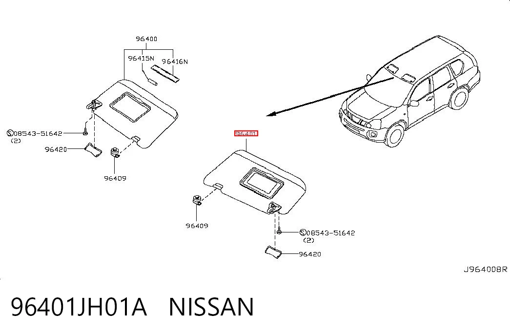 96401JH01A Nissan/Infiniti