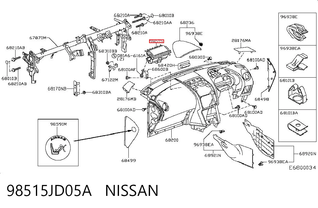 98515JD05A Nissan/Infiniti