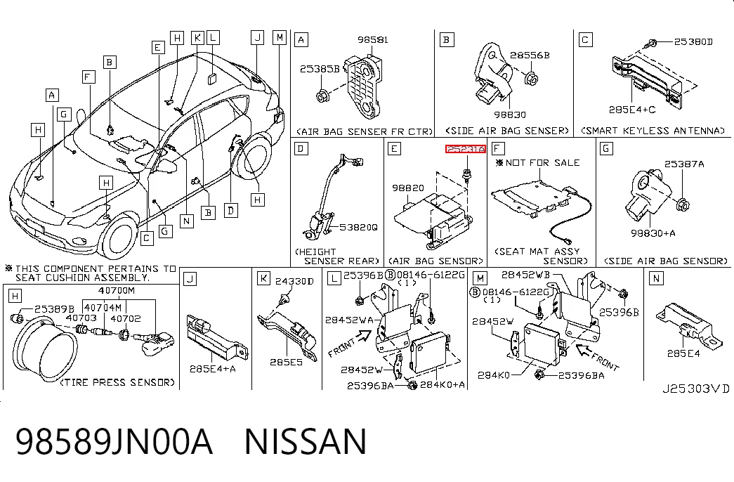 98589JN00A Nissan/Infiniti