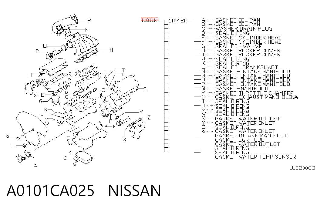 Compre Kit de vedantes de motor completo Nissan Murano 