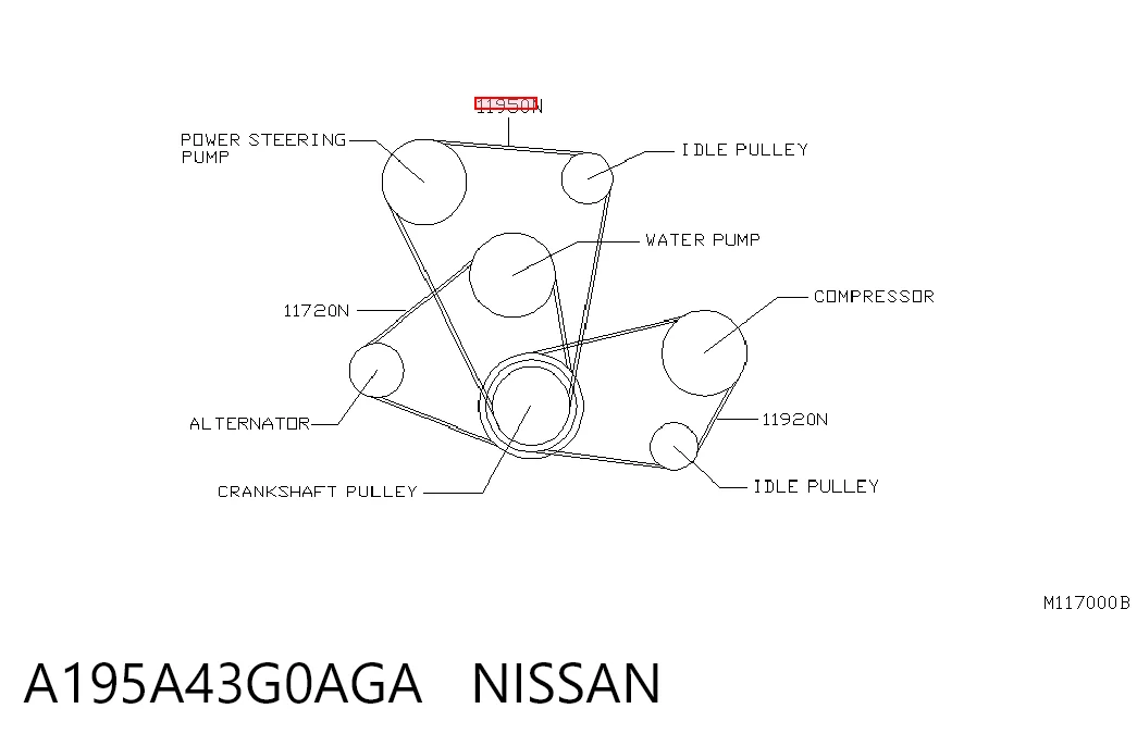 A195A43G0AGA Nissan/Infiniti
