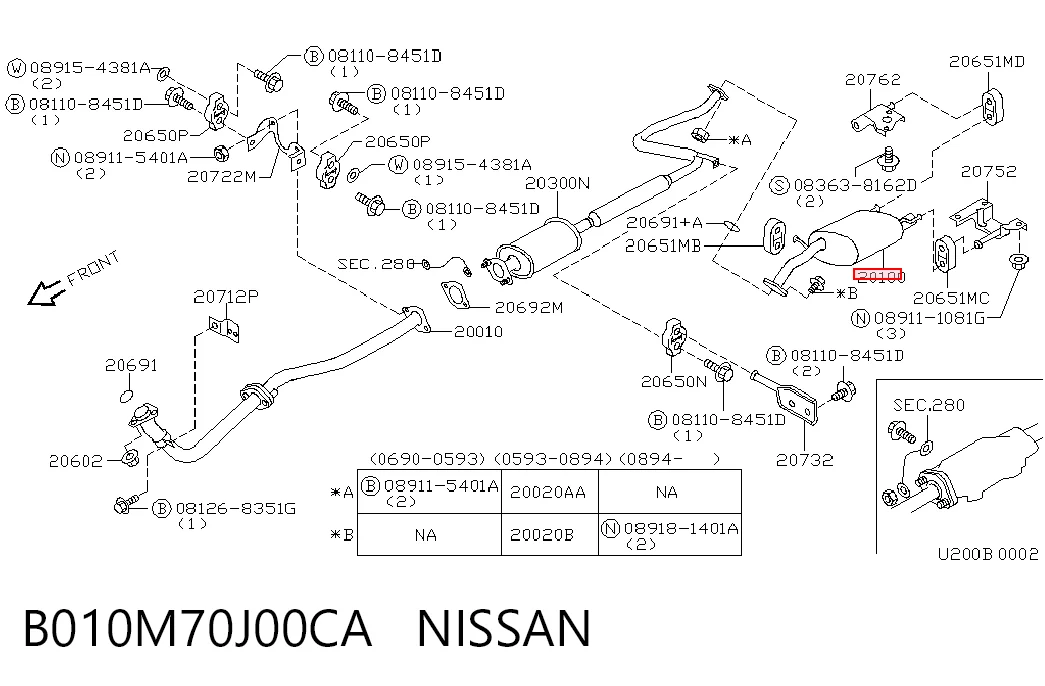 Compre Silenciador, parte traseira Nissan Primera 