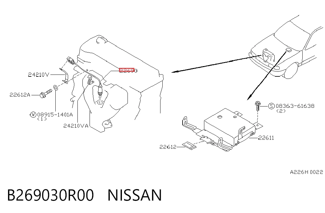  Sonda lambda, sensor de oxigênio BMW 5 sedan (E28) (1980 - 1990) 