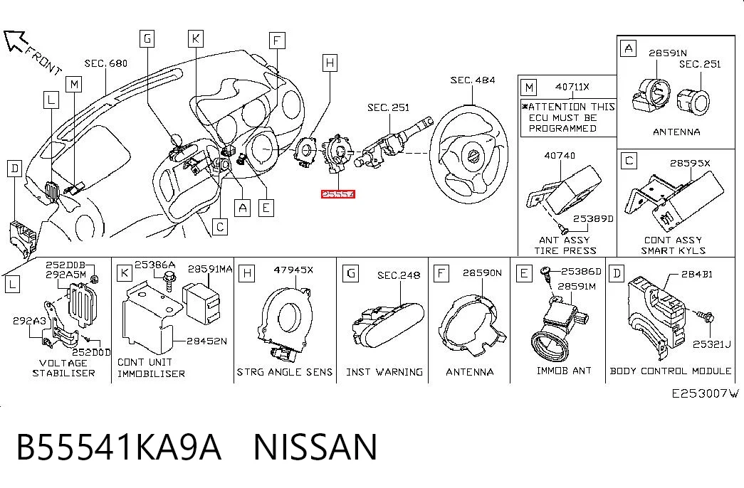 B55541KA9A Nissan/Infiniti