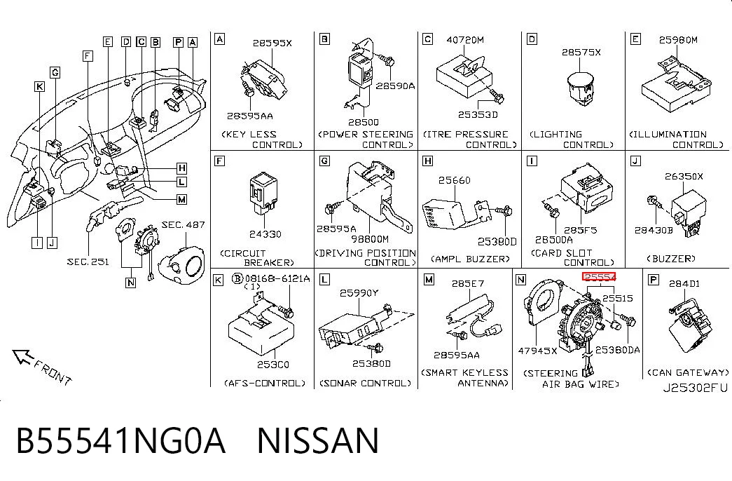 B55541NG0A Nissan/Infiniti