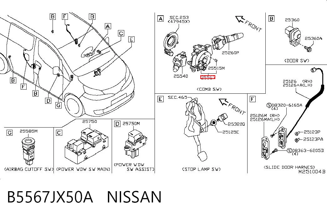 Anel AIRBAG de contato, cabo plano do volante 41953005 AND