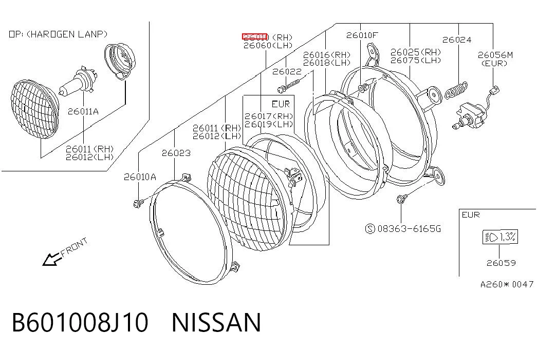 B601008J10 Nissan/Infiniti