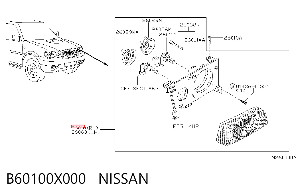 Luz direita Nissan Terrano II R20 ao melhor preço