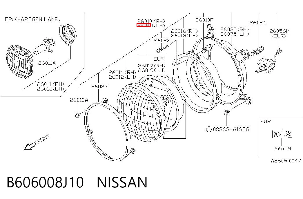 Luz esquerda Nissan Patrol Y60 ao melhor preço
