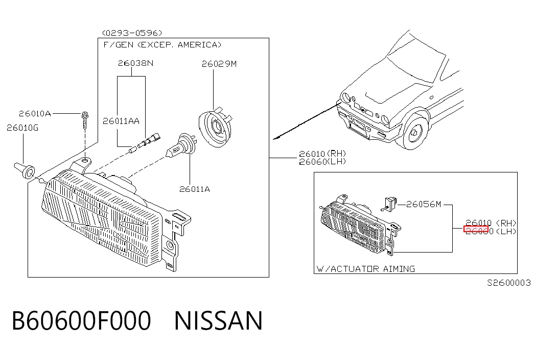 B60600F000 Nissan/Infiniti