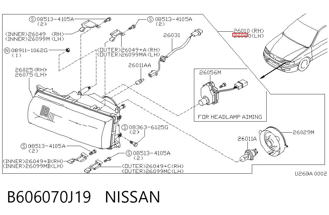 Luz esquerda Nissan Primera  P10 ao melhor preço