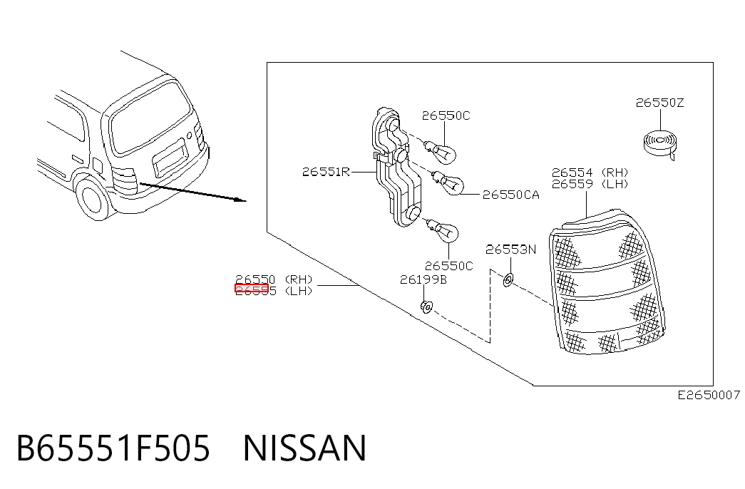 B65551F505 Nissan/Infiniti