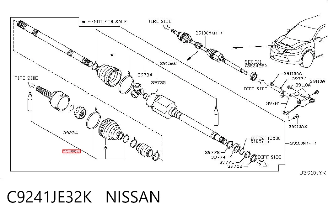 C9241JE32K Nissan/Infiniti