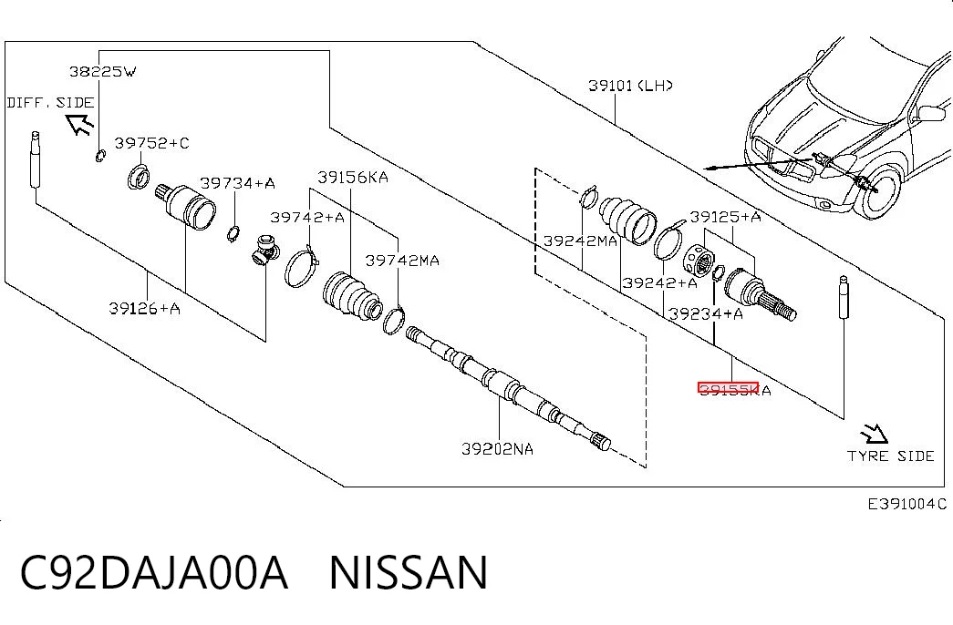 C92DAJA00A Nissan/Infiniti