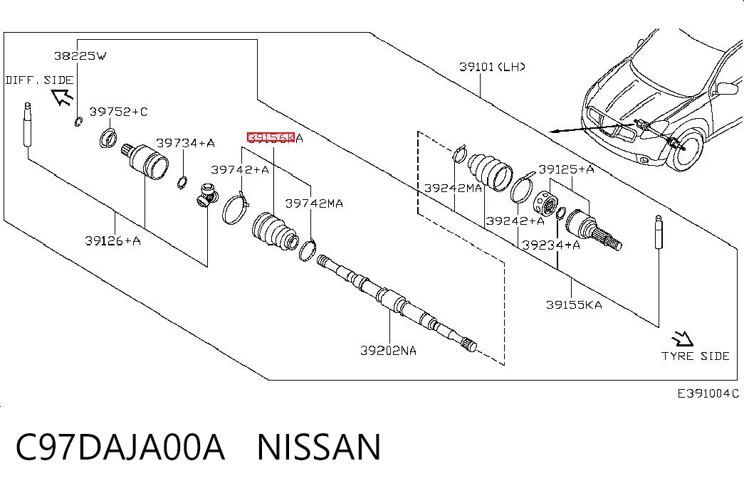 para Mitsubishi Outlander I (CU)
