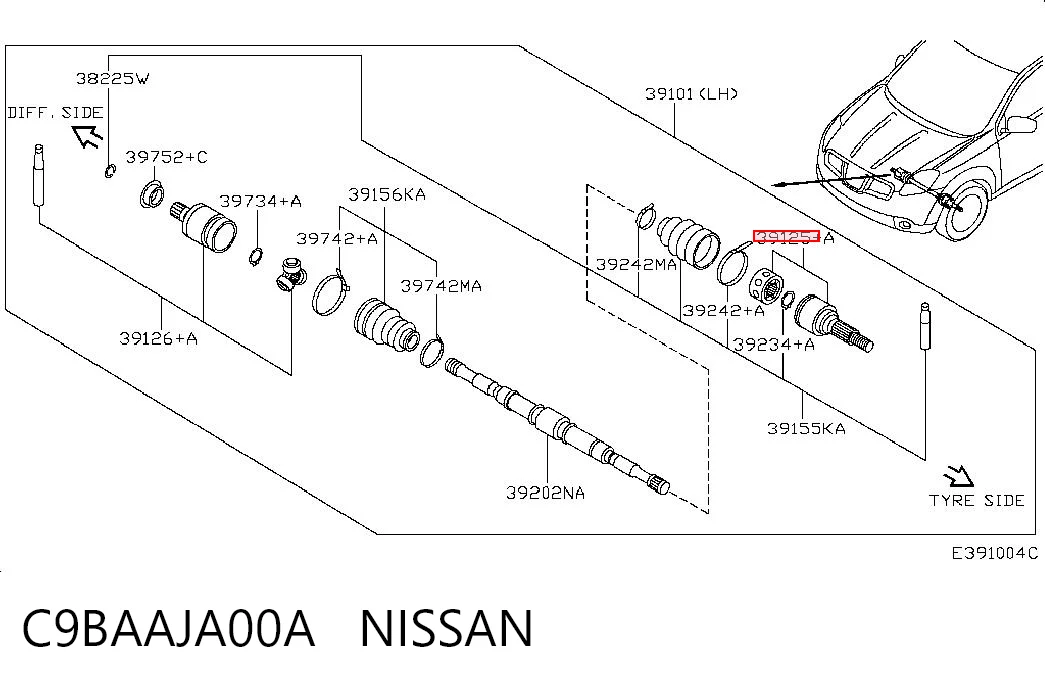 C9BAAJA00A Nissan/Infiniti