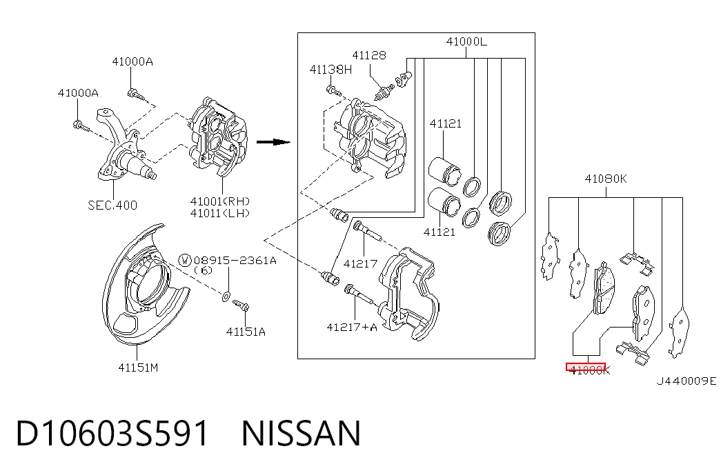 D10603S591 Nissan/Infiniti