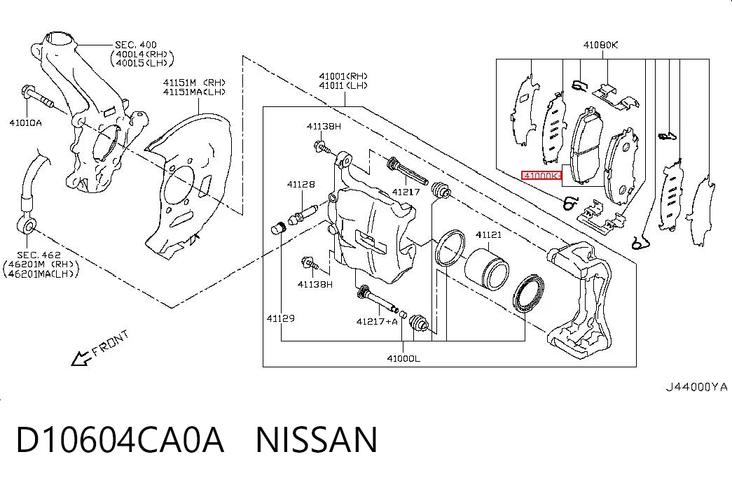 D10604CA0A Nissan/Infiniti