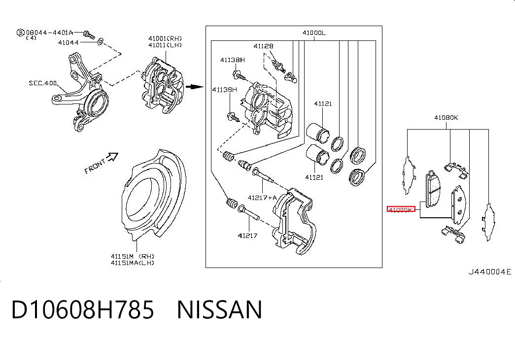 D10608H785 Nissan/Infiniti