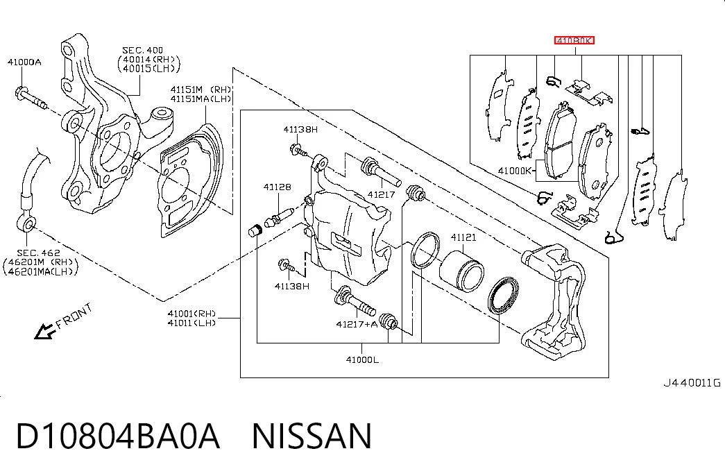 D10804BA0A Nissan/Infiniti