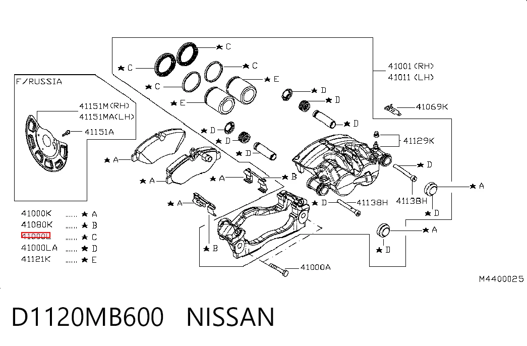 Compre Kit de reparação de suporte do freio dianteiro Iveco Daily 4