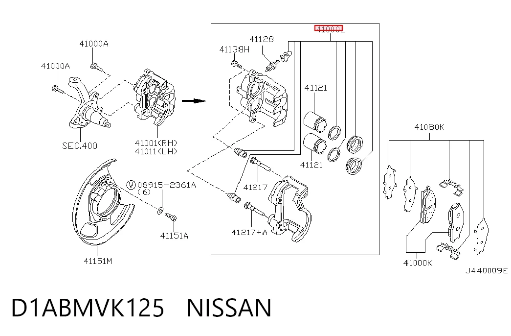 D1ABMVK125 Nissan/Infiniti
